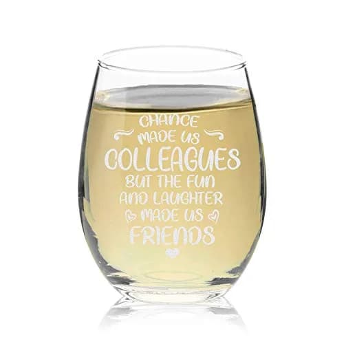 Veracco Stemless Wine Glass 266ml (15 Fl Oz) | Funny Birthday Gift for Friends & Colleagues thumbnail 2
