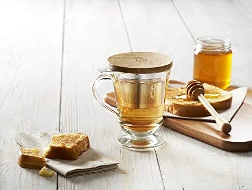 La Rochère Bee Tea Cup with Infuser & Lid 265ml (9.7 fl oz) | French Elegance for Loose Leaf Tea thumbnail 3