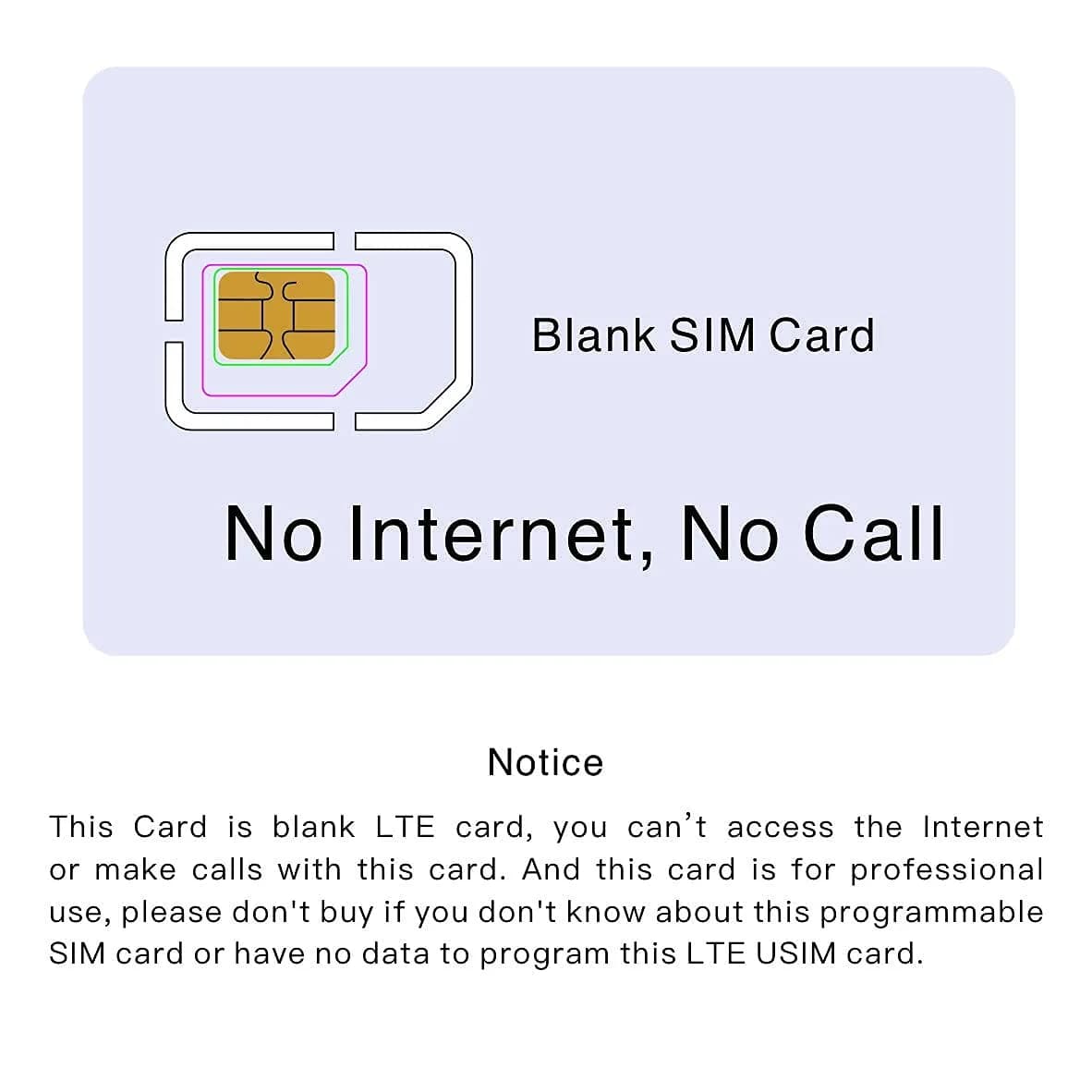 Gialer Programmable SIM Card 100-Pack | 4G LTE WCDMA GSM Nano Micro Standard - view 6