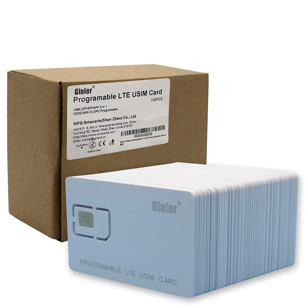 Gialer Programmable SIM Card 100-Pack | 4G LTE WCDMA GSM Nano Micro Standard - view 7