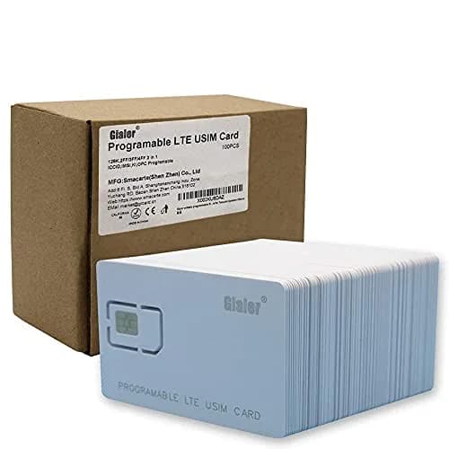 Gialer Programmable SIM Card 100-Pack | 4G LTE WCDMA GSM Nano Micro Standard thumbnail 7