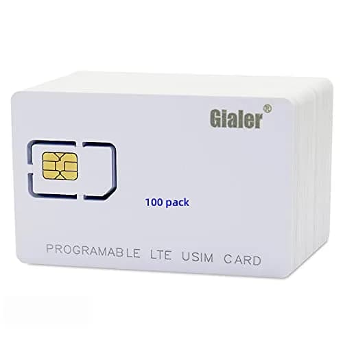 Gialer Programmable SIM Card 100-Pack | 4G LTE WCDMA GSM Nano Micro Standard thumbnail 3