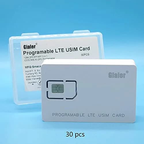 Gialer Programmable SIM Card 10-Pack | Writeable LTE USIM for Telecom Operators thumbnail 2