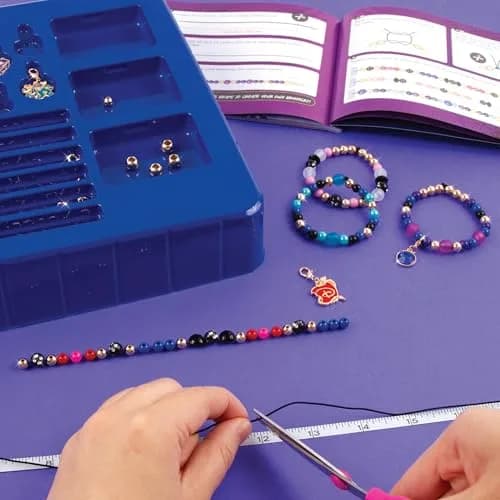 Make It Real Disney Descendants 3 Fierce Fashion Jewelry Kit | DIY Bead & Charm Bracelet Making Set, Includes Supplies, Beads, Charms, Descendants Book - Create 8 Bracelets, for Ages 8 thumbnail 2