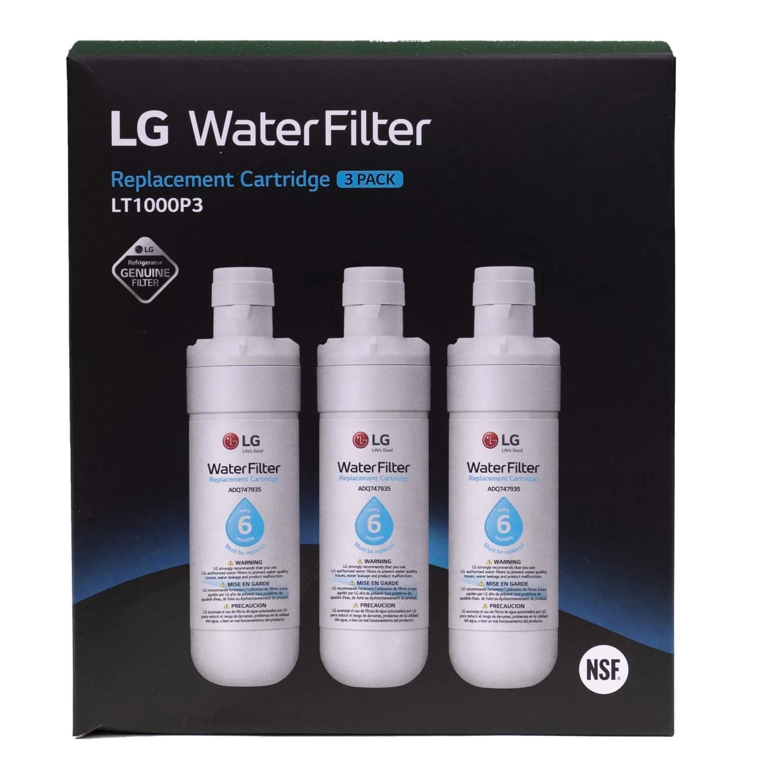 LG LT1000P3 Refrigerator Water Filter 200 Gallons (757 L) | NSF Certified for Cleaner Water - view 2
