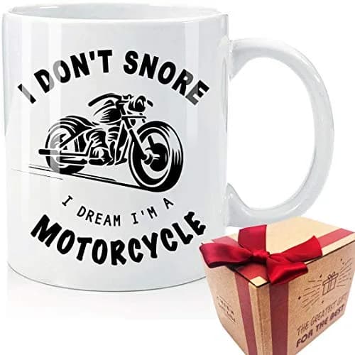 CHIEN-CHI LILI I Don't Snore I Dream I'm A Motorcycle Mug 325ml (11oz) | Funny Biker Gift for Dad Husband Boyfriend Uncle thumbnail 1