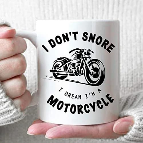 CHIEN-CHI LILI I Don't Snore I Dream I'm A Motorcycle Mug 325ml (11oz) | Funny Biker Gift for Dad Husband Boyfriend Uncle thumbnail 6