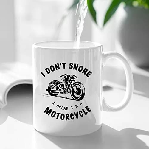 CHIEN-CHI LILI I Don't Snore I Dream I'm A Motorcycle Mug 325ml (11oz) | Funny Biker Gift for Dad Husband Boyfriend Uncle thumbnail 3