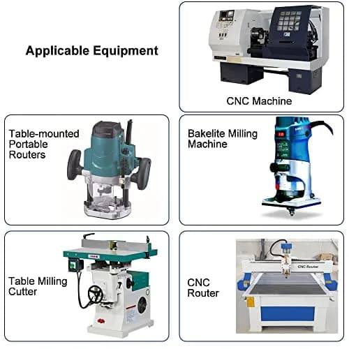 ASNOMY 6pcs Core Box Router Bit Set 1/4" Shank, 1/4"-7/8" Cutting Diameter | Precision Woodworking Tools thumbnail 7
