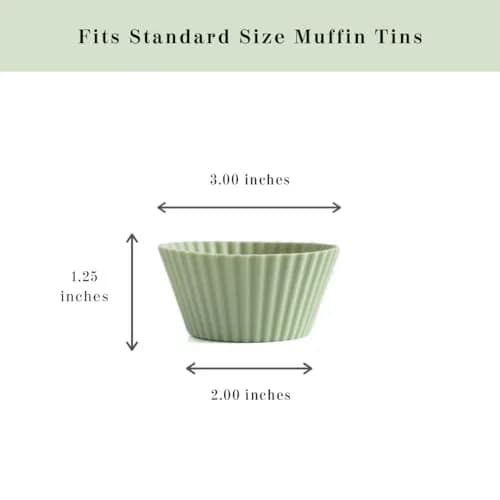 The Silicone Kitchen Reusable Silicone Baking Cups Regular Size 24 Pack | BPA-Free Food-Grade Silicone Muffin Liners for Cupcakes, Baking, Snacks thumbnail 3