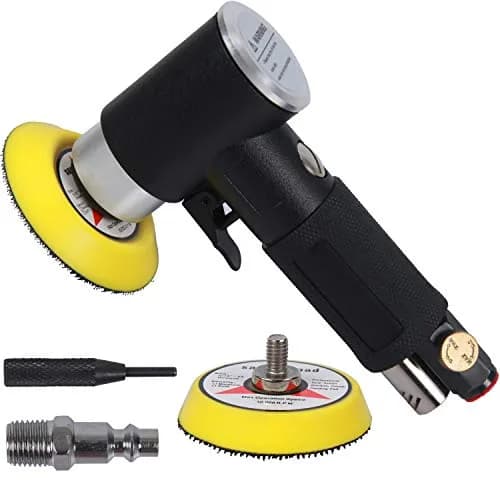 YELWAY 2" and 3" Random Orbital Air Mini Sander | 15,000 RPM Pneumatic Dual Action Polisher thumbnail 1