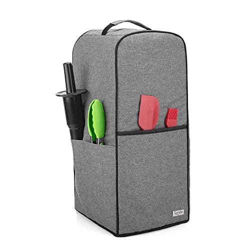 LUXJA Blender Cover for Vitamix 64 oz Low-Profile Blender, Gray | Water-Resistant Nylon Dust Protector thumbnail 2