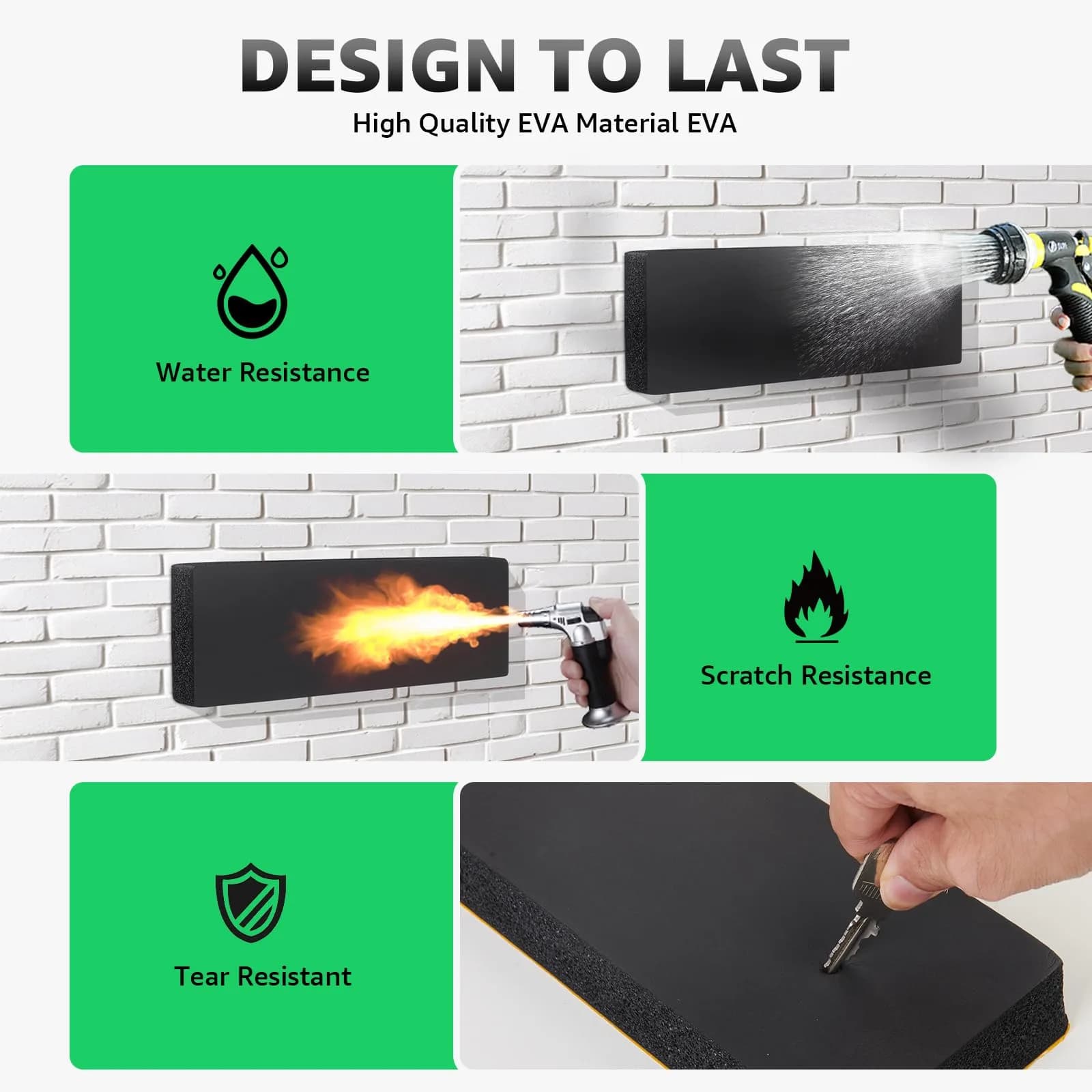 PICK FOR LIFE Garage Wall Protector Bumper Guards - 6 Pack 30cm x 10cm x 3cm | Protects Cars from Dents & Scratches - view 5