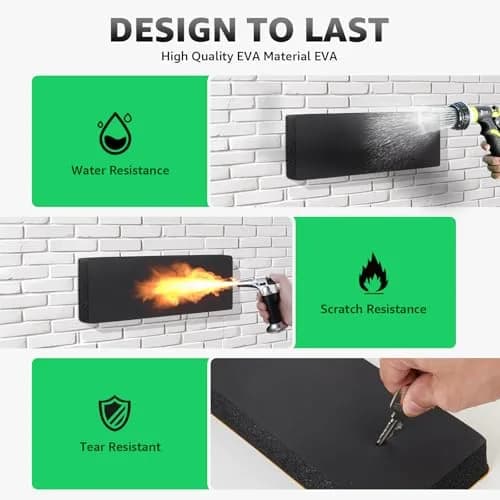 PICK FOR LIFE Garage Wall Protector Bumper Guards - 6 Pack 30cm x 10cm x 3cm | Protects Cars from Dents & Scratches thumbnail 5