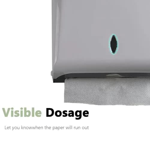 AIFUSI White Paper Towel Dispenser Holder | Holds 200 Interfolded Towels, Wall Mount for Kitchen & Bathroom thumbnail 6