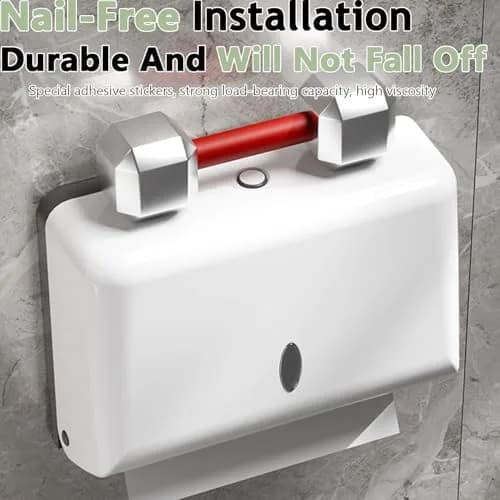 AIFUSI White Paper Towel Dispenser Holder | Holds 200 Interfolded Towels, Wall Mount for Kitchen & Bathroom thumbnail 7