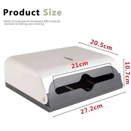 AIFUSI White Paper Towel Dispenser Holder | Holds 200 Interfolded Towels, Wall Mount for Kitchen & Bathroom thumbnail 2