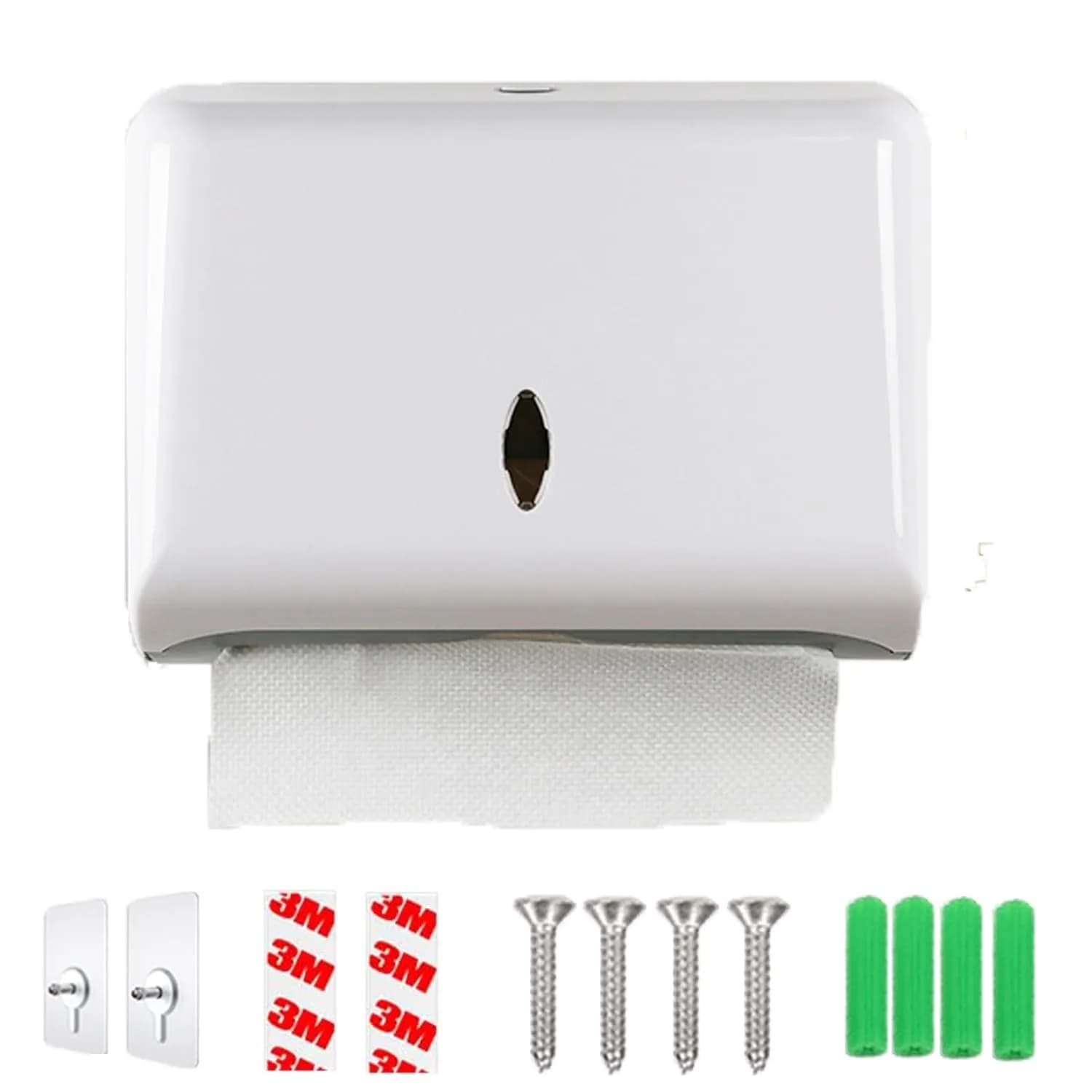 AIFUSI White Paper Towel Dispenser Holder | Holds 200 Interfolded Towels, Wall Mount for Kitchen & Bathroom - view 3