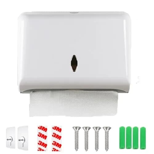 AIFUSI White Paper Towel Dispenser Holder | Holds 200 Interfolded Towels, Wall Mount for Kitchen & Bathroom thumbnail 3