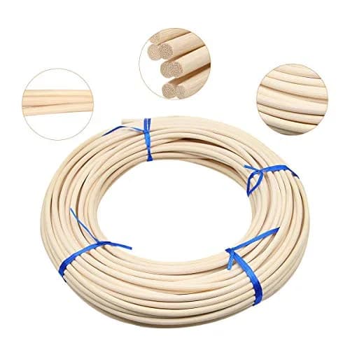 KEILEOHO #8 Reed Spline 65 Feet x 3/16 Inch Cane Webbing for Weaving, Chair Repair & Crafts thumbnail 2