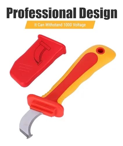 Jectse 1000V Insulation Electrician Knife | Compact, Durable & Safe for Live Wires thumbnail 5