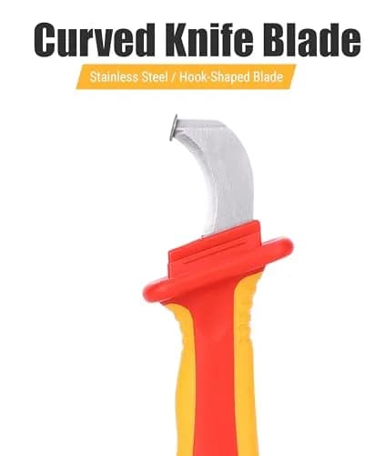 Jectse 1000V Insulation Electrician Knife | Compact, Durable & Safe for Live Wires thumbnail 2