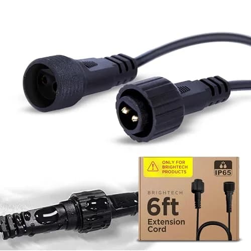 Brightech Ambience Pro Waterproof Extension Cable for Solar String Lights | 6 Ft Rugged, Reliable Outdoor Cord thumbnail 1