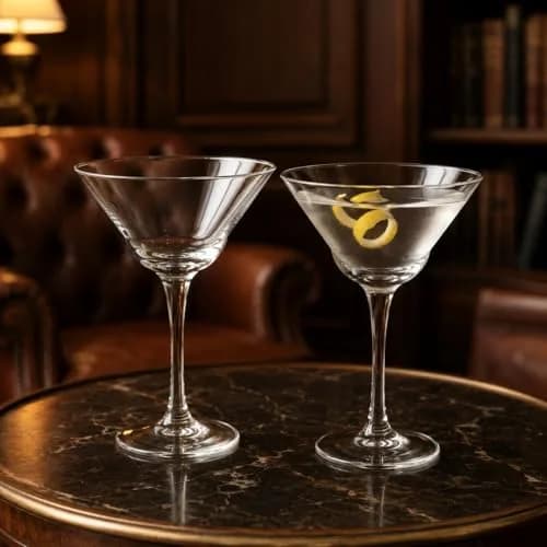 HISTORY COMPANY Jack London Five O'Clock Double Martini Glass Set | 278ml (9.4 Fl Oz) Capacity thumbnail 6