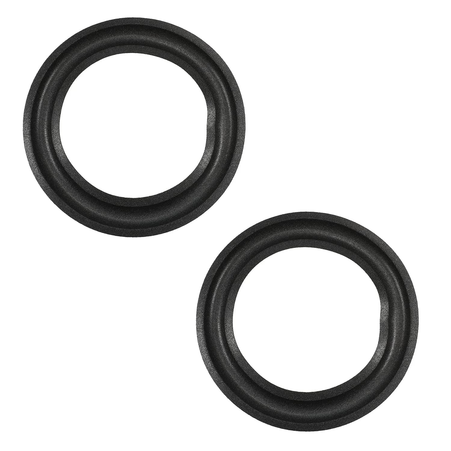 Fielect 2.5 Inch Foam Speaker Edge Surround Rings (63mm/2.46" OD) | Pack of 4 for Speaker Repair — 2pcs / 5inch /130mm