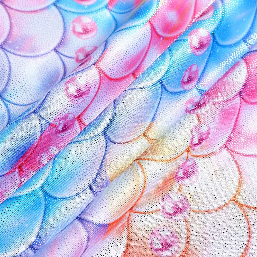 Belovance Girls Gymnastics Leotard Unicorn Rainbow Athletic Dance Wear Colorful Mermaid 6-7 Years - view 3