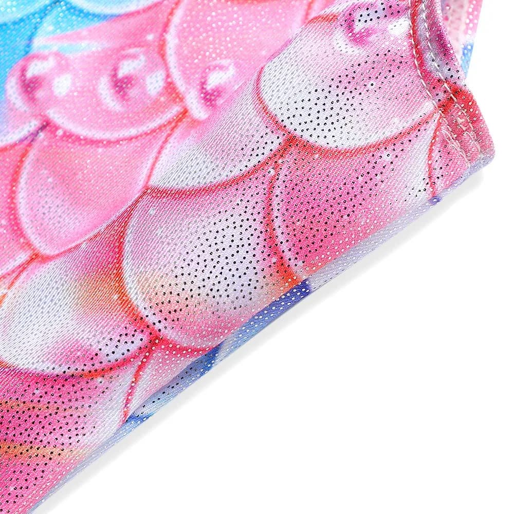Belovance Girls Gymnastics Leotard Unicorn Rainbow Athletic Dance Wear Colorful Mermaid 6-7 Years - view 4