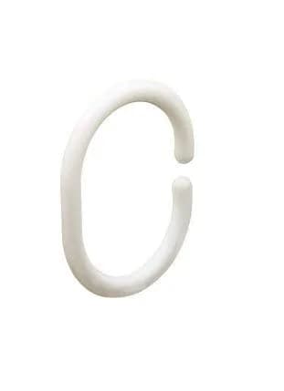 FAPBADRI Plastic Shower Curtain Rings, 36 Pieces | Rust-Free C-Design for Easy Installation - view 7