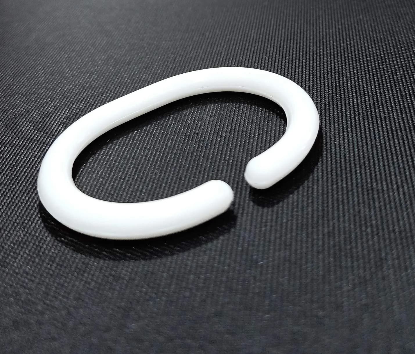 FAPBADRI Plastic Shower Curtain Rings, 36 Pieces | Rust-Free C-Design for Easy Installation - view 2