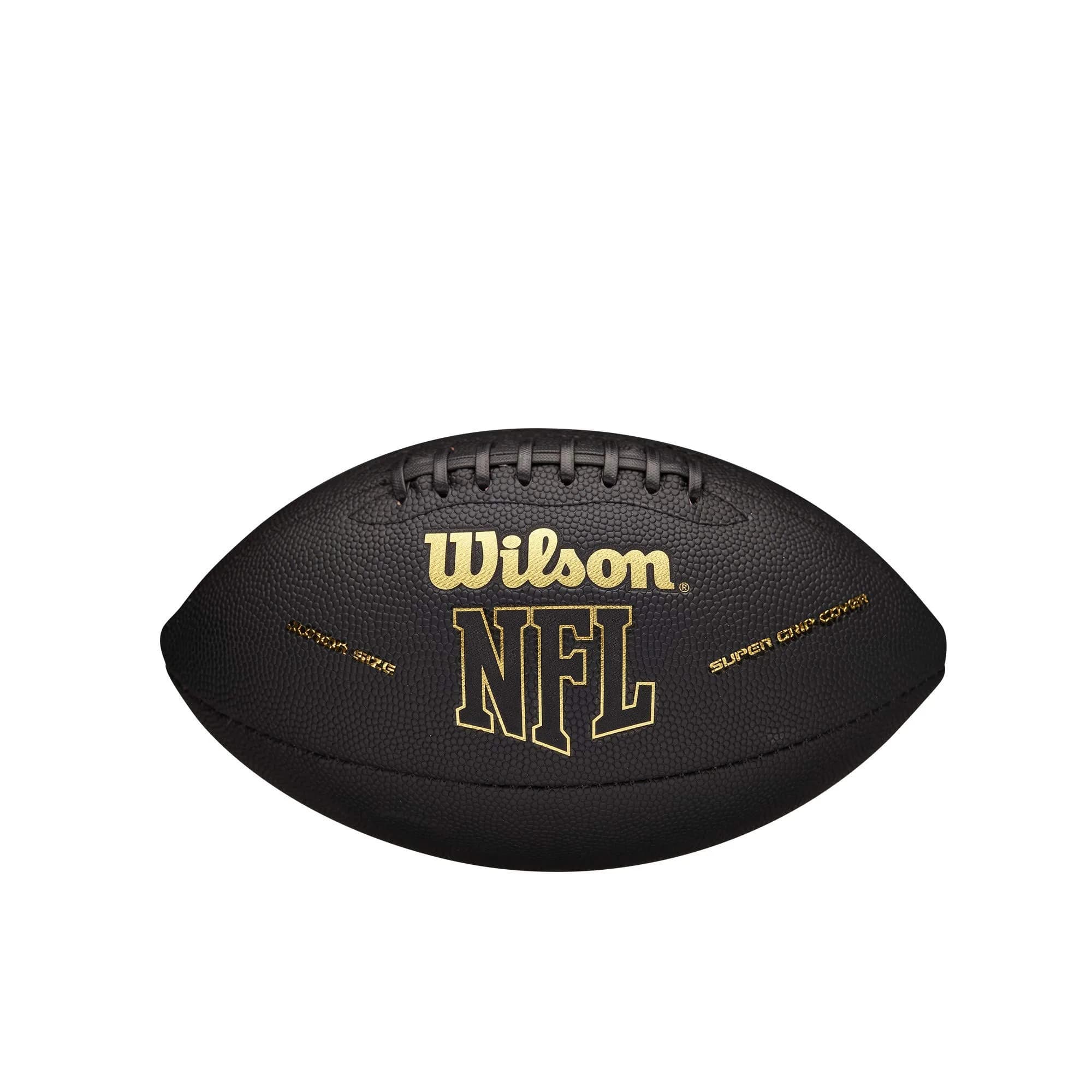 Wilson NFL Super Grip Composite Football - Junior Size, Black/Gold (15.16 oz / 430 g) - main product image