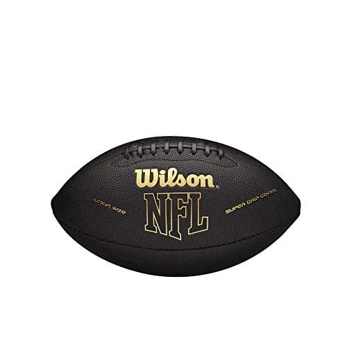 Wilson NFL Super Grip Composite Football - Junior Size, Black/Gold (15.16 oz / 430 g) thumbnail 1