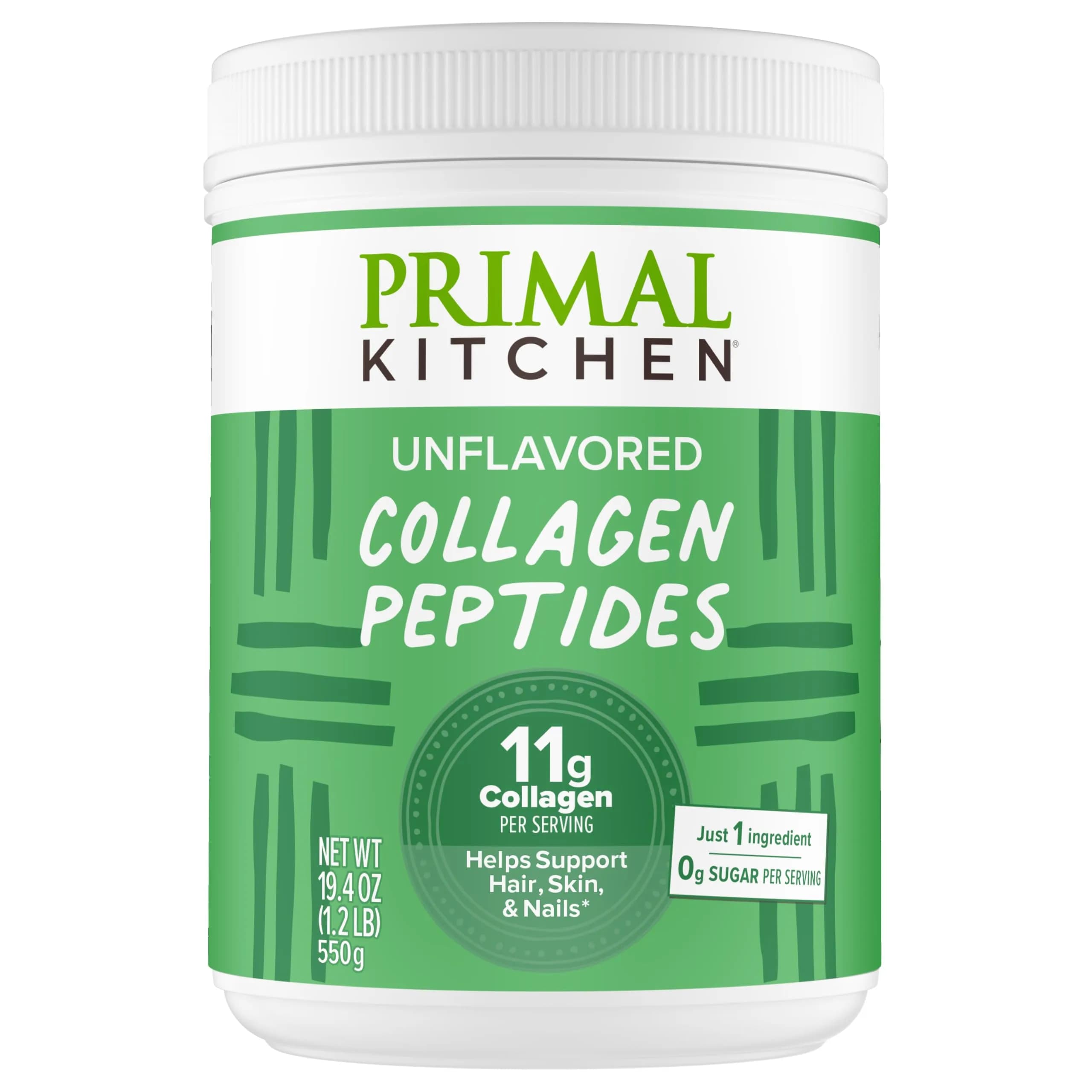 Primal Kitchen Unflavored Collagen Peptide Mix- 1.2lb | Supports Hair, Skin & Nails — Unflavored Peptides