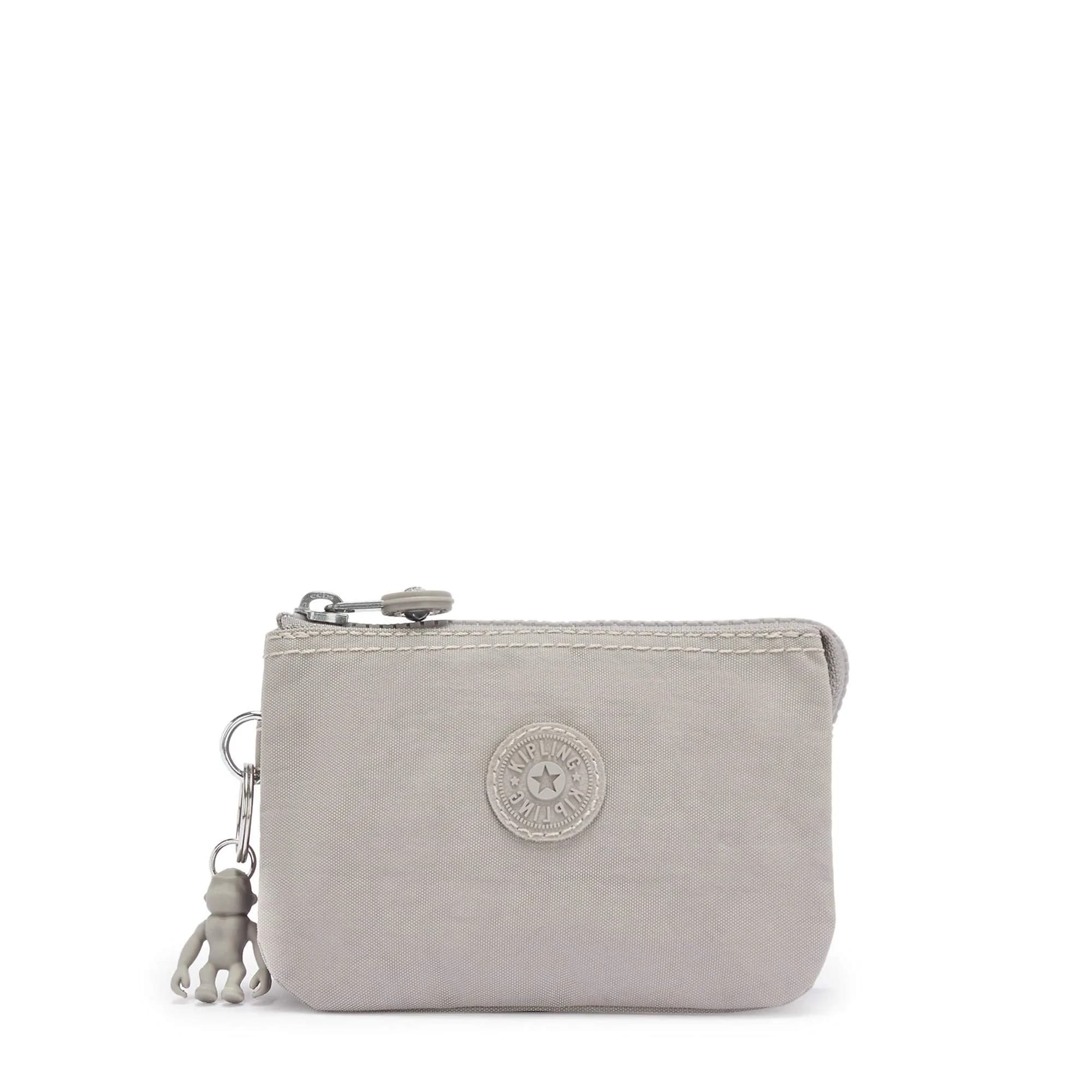 Kipling Women's Creativity Small Pouch Grey Gris | Versatile Nylon Travel Organizer (Small US) — Grey Gris