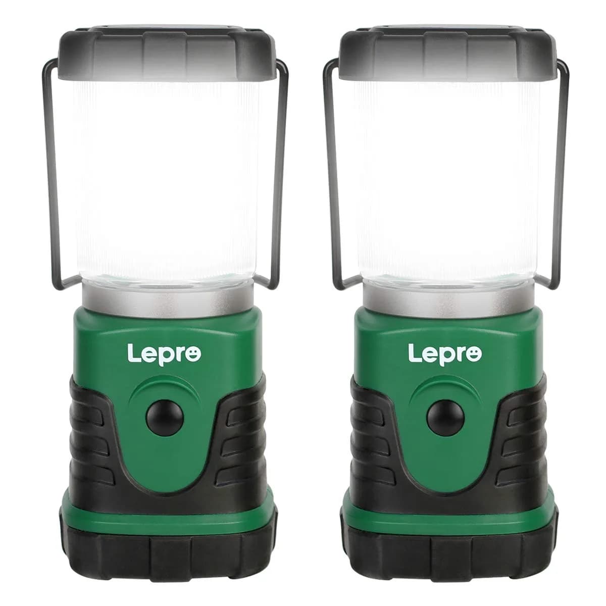Lepro LED Camping Lantern, Mini Camping Lantern, 350LM, 4 Light Modes, 3 AA Battery Powered | Bright, Portable & Water-Resistant — White