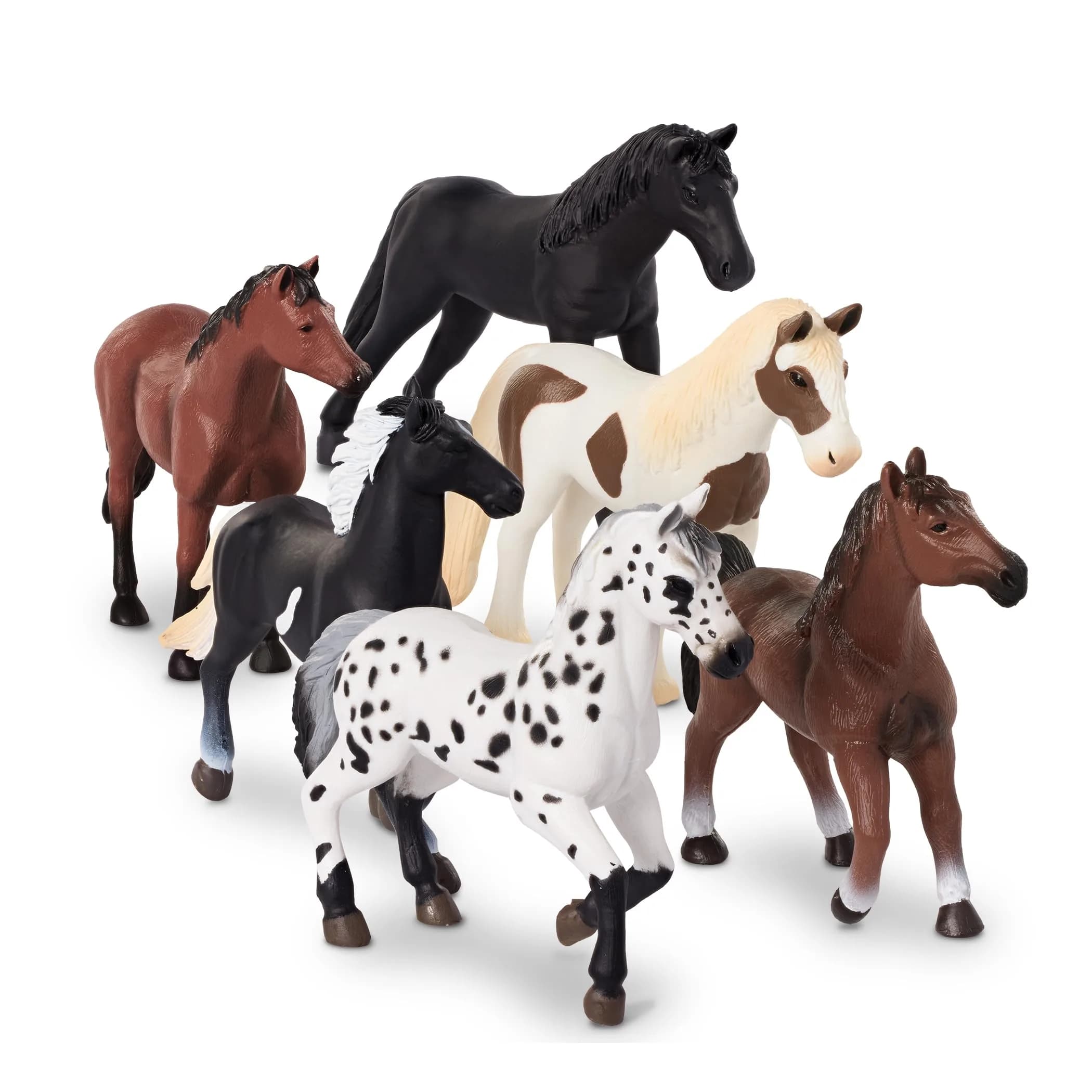 Terra by Battat Horse Set 6-Piece Realistic Figurines Collection | Educational Toy for Kids 3+ Years — Multicolor