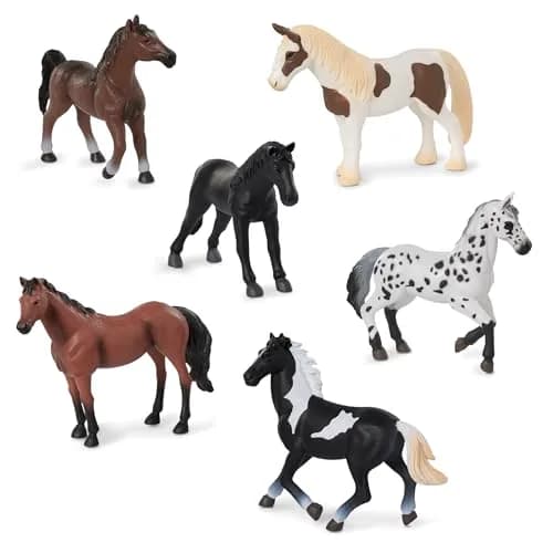 Terra by Battat Horse Set 6-Piece Realistic Figurines Collection | Educational Toy for Kids 3+ Years thumbnail 2