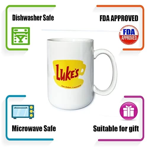 senooe Luke's Diner 15oz (444ml) Ceramic Coffee Mug | TV Show Fan Gift thumbnail 6