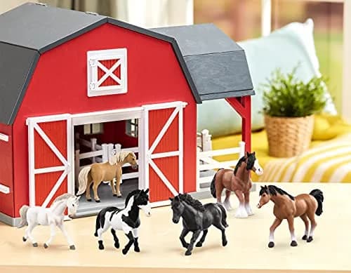 Terra by Battat Horse Figurines Set 4-5 inch (10-13 cm) | Realistic 6-Piece Animal Toys thumbnail 2