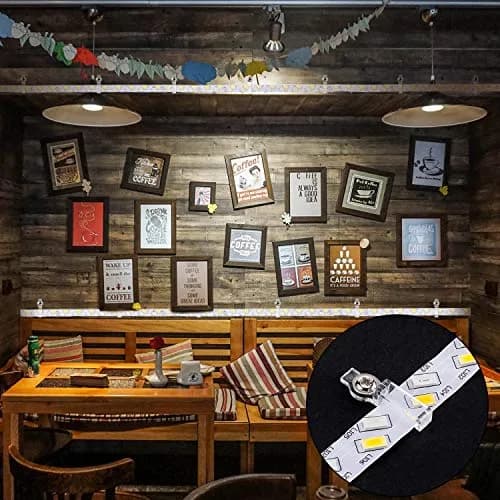 Mudder 200 Pcs LED Strip Light Clips Mounting Brackets | Easy Install, High Temp Resistant, Fire Retardant thumbnail 7