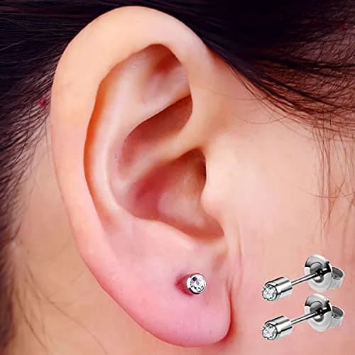 KAIQIKAIXI Silver 2Pcs Automatic Ear Piercing Gun Kit with 3mm Studs & Cleaning Pads | Painless & Disposable for Home Use thumbnail 7