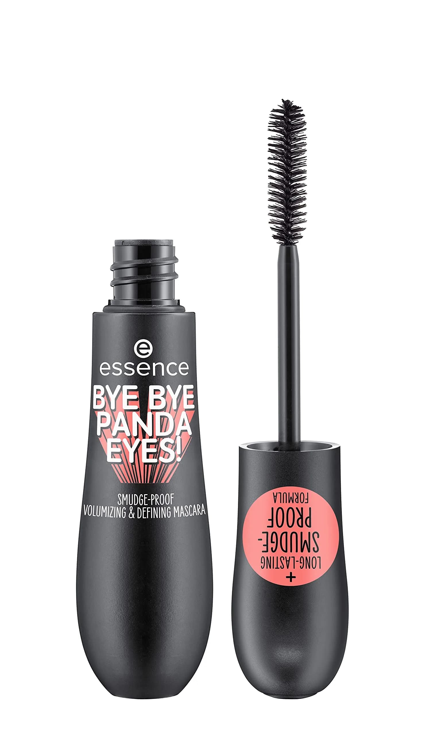 Essence Bye Bye Panda Eyes Tubing Mascara, Black, 16ml (0.54 Fl Oz) | Smudge-proof & Water-resistant