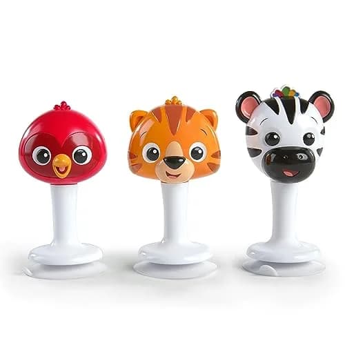 Baby Einstein Rattle & Jingle Trio High Chair Suction Toys Take-Along Musical Rattle Set 3 Count | Ages 6 Months+ thumbnail 8