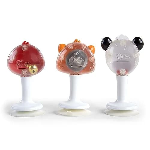 Baby Einstein Rattle & Jingle Trio High Chair Suction Toys Take-Along Musical Rattle Set 3 Count | Ages 6 Months+ thumbnail 3