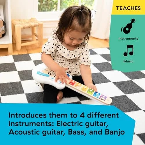 Baby Einstein Strum Along Songs Magic Touch Wooden Guitar 12mo+ | Montessori Musical Learning Toy with Lights thumbnail 5