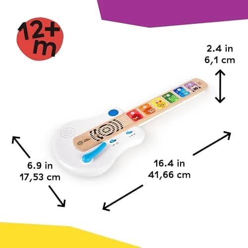 Baby Einstein Strum Along Songs Magic Touch Wooden Guitar 12mo+ | Montessori Musical Learning Toy with Lights thumbnail 7