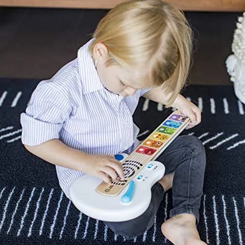 Baby Einstein Strum Along Songs Magic Touch Wooden Guitar 12mo+ | Montessori Musical Learning Toy with Lights thumbnail 2